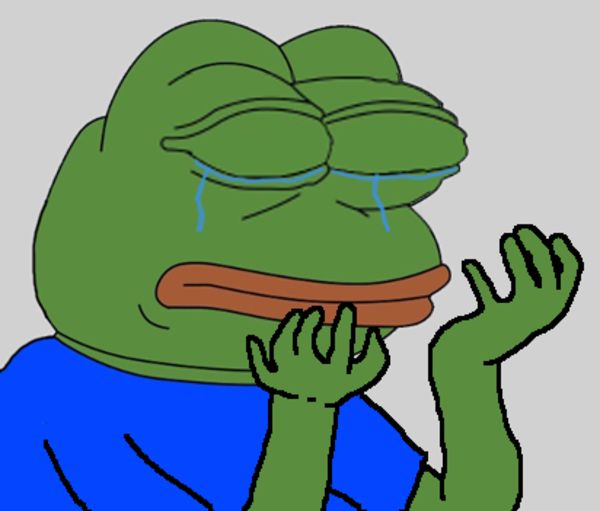 Pepe is sad