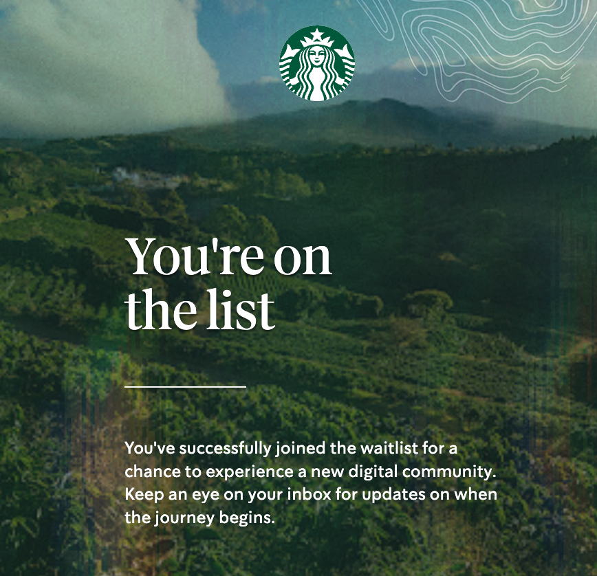 starbucks waitlist