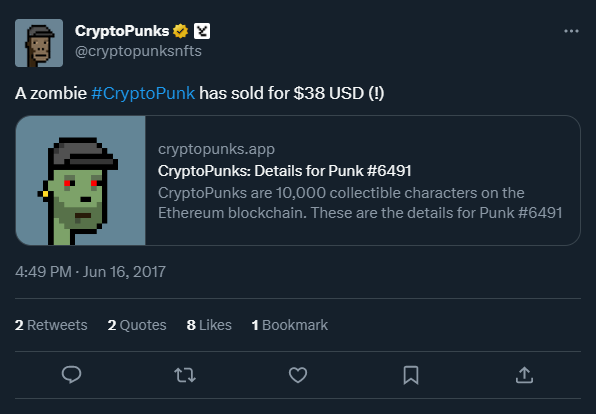 CryptoPunks Origin